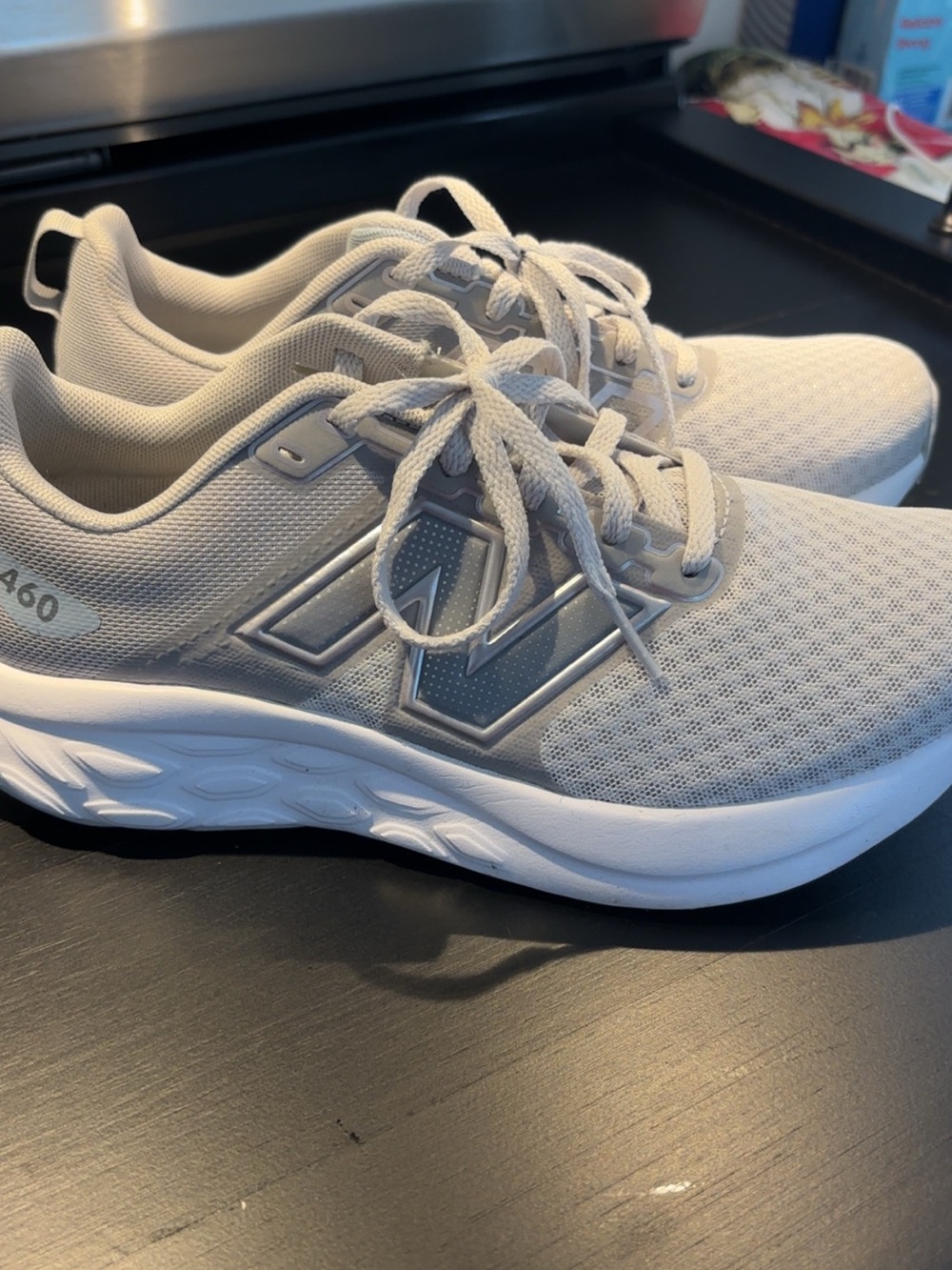 New Balance Women's Light Gray Athletic Sneakers